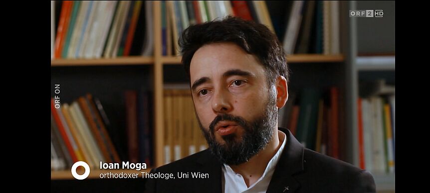 Screenshot mit dem Portrait von Ioan Moga aus der Sendung